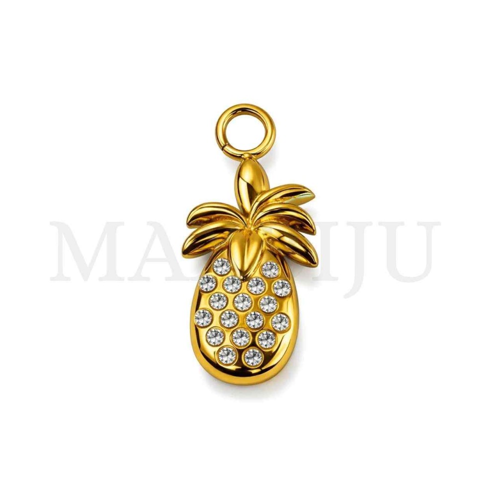 Stainless Steel Pineaple Pendant 9x18mm
