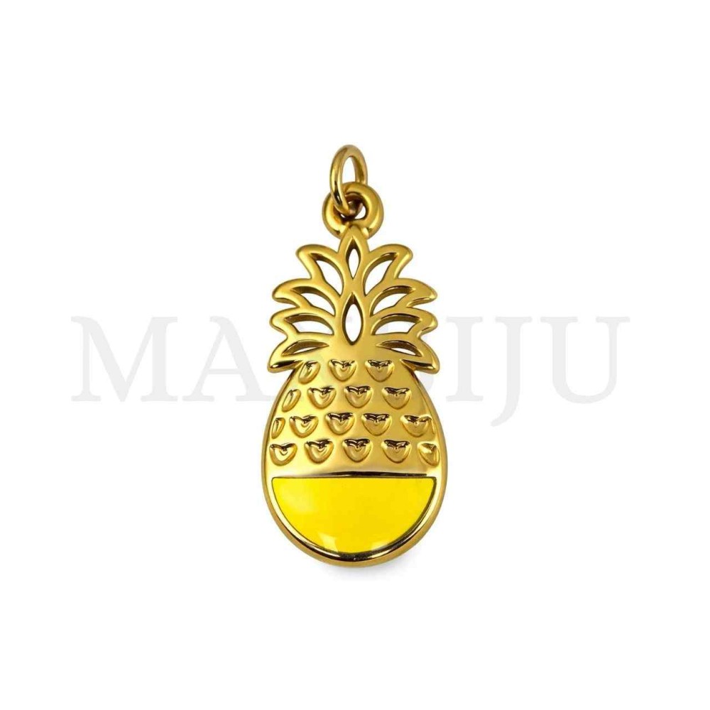 Stainless Steel Pineaple Pendant 11x22mm