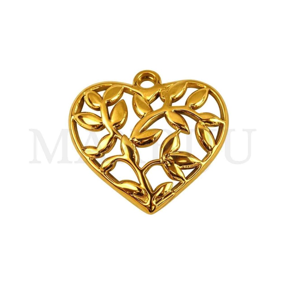 Stainless Steel Branches Pendant 16x15mm