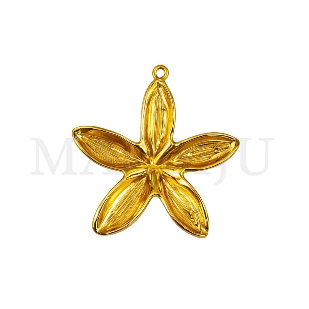 Stainless Steel Flower Pendant 40x43mm