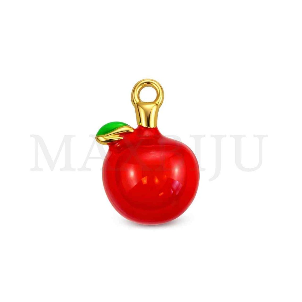 Stainless Steel Apple Pendant 9x13mm