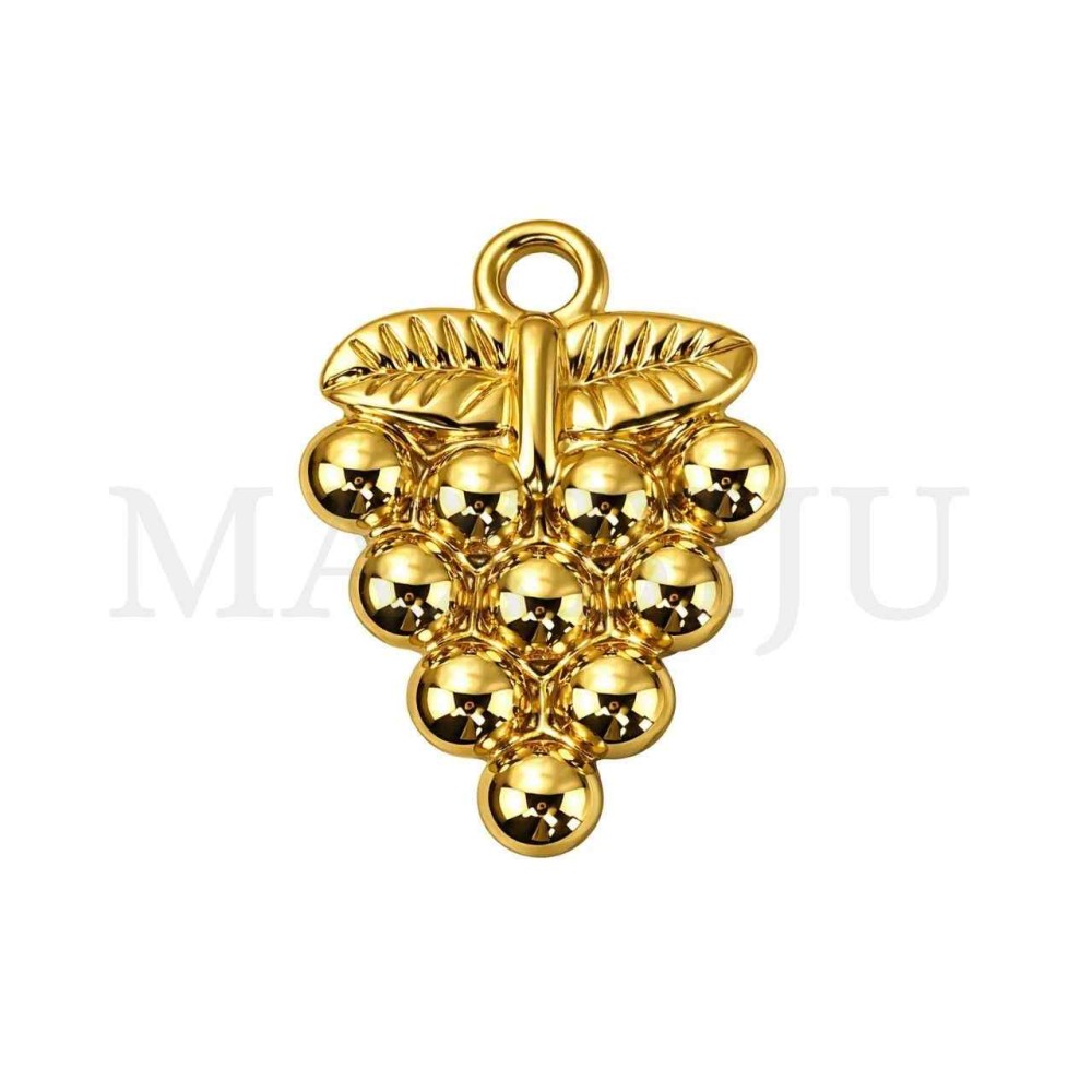 Stainless Steel Grape Pendant 15x20mm