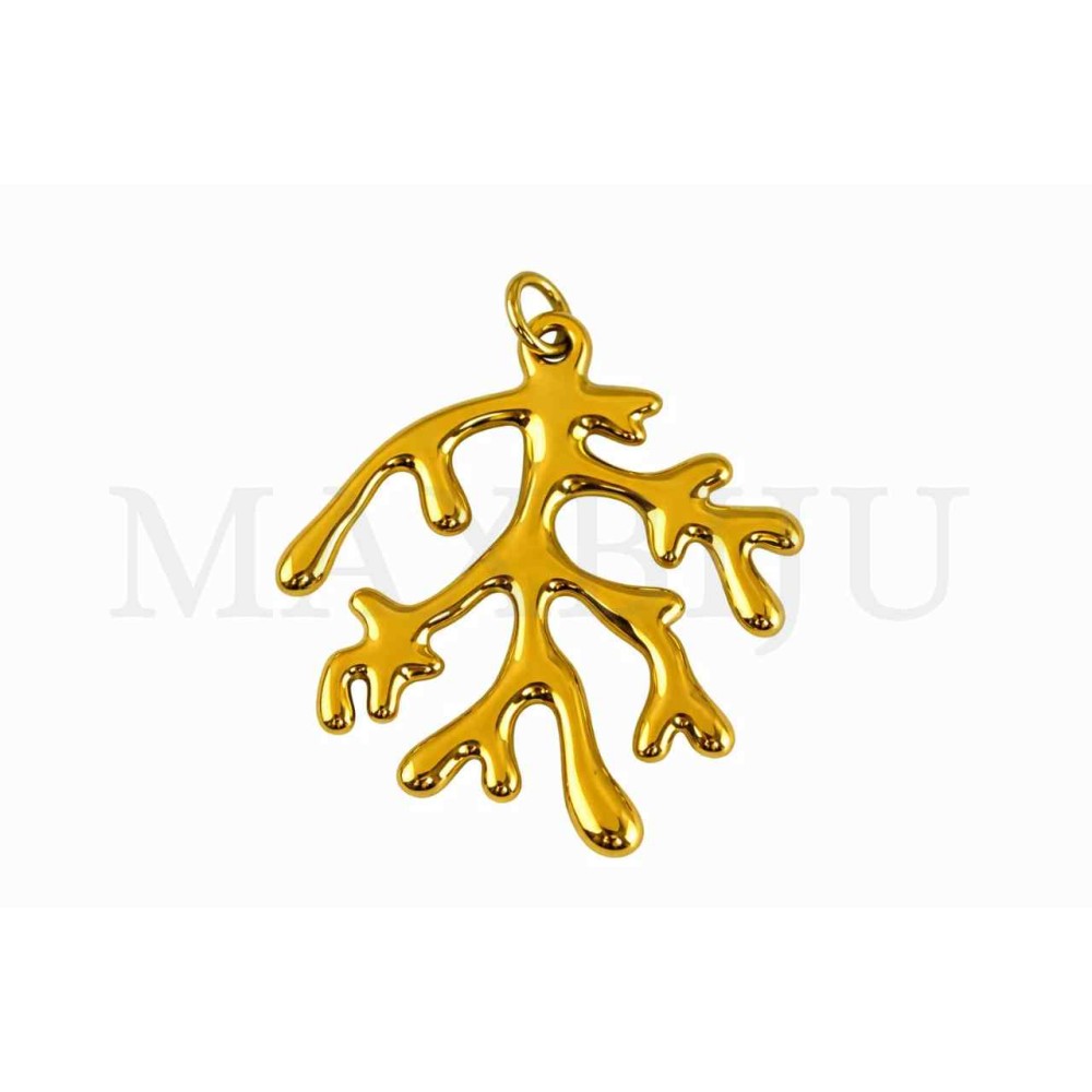 Stainless Steel Branches Pendant 30x34mm