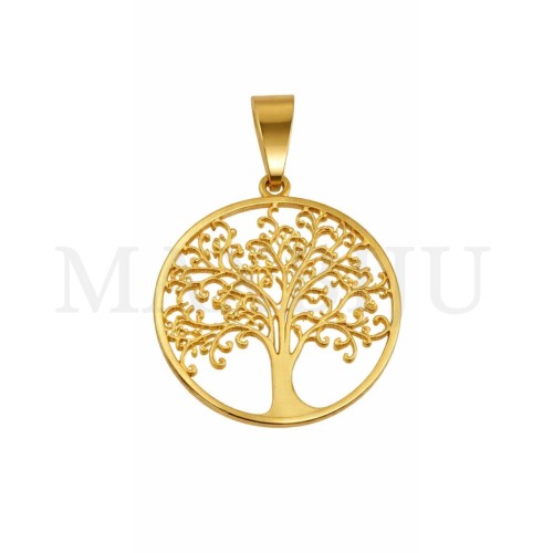 Stainless Steel Tree Pendant 25mm