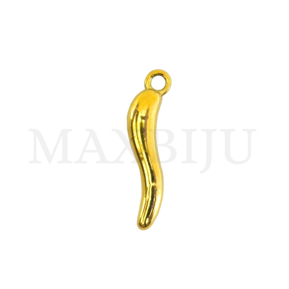 Stainless Steel Pepper Pendant, 4x15mm.