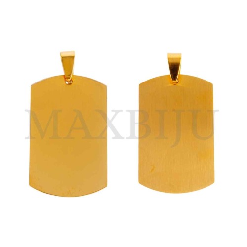 Stainless Steel Medal Pendant 24x39mm