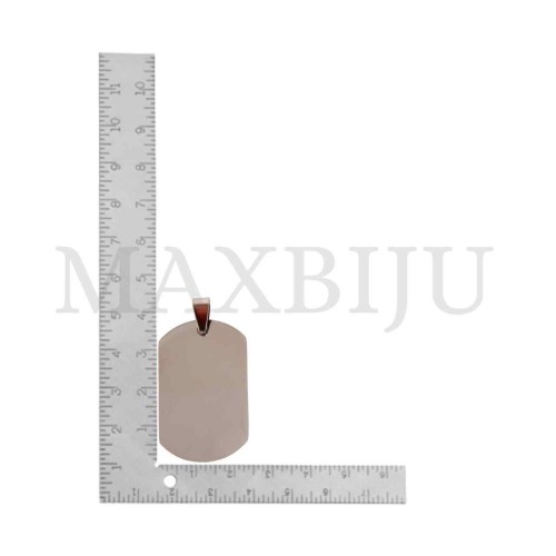 Stainless Steel Medal Pendant 24x39mm