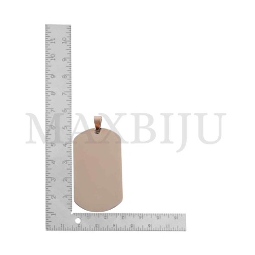 Stainless Steel Medal Pendant 28x50mm