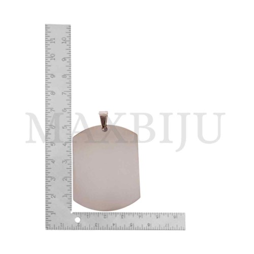 Stainless Steel Medal Pendant 38x50mm