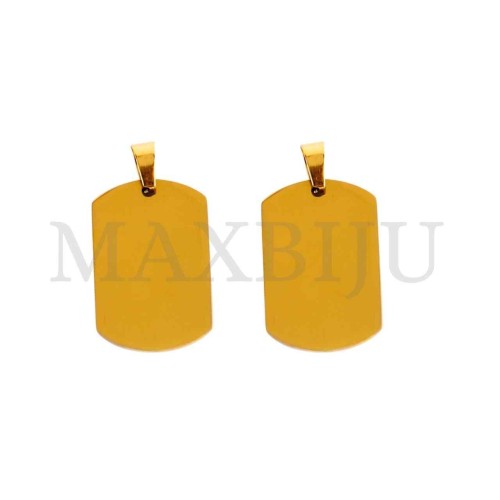 Stainless Steel Medal Pendant 19x29mm