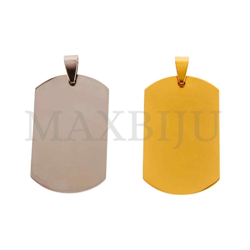 Stainless Steel Medal Pendant 24x39mm