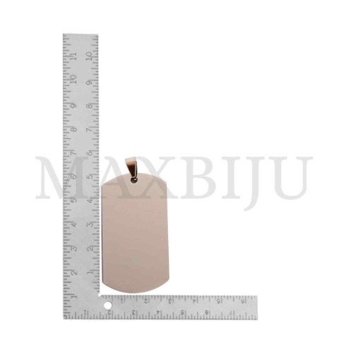 Stainless Steel Medal Pendant 27x50mm