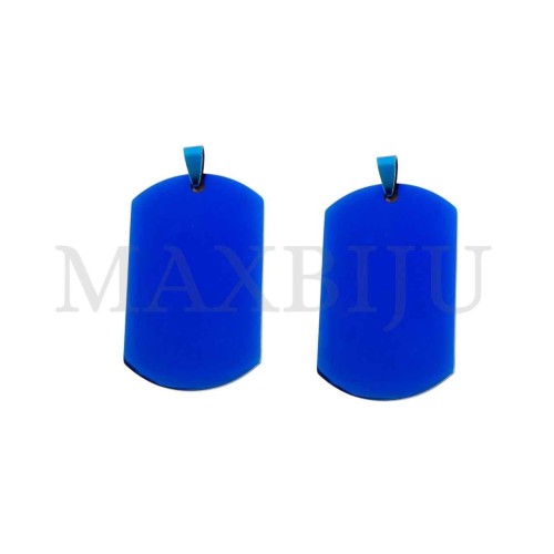 Stainless Steel Medal Pendant 30x50mm