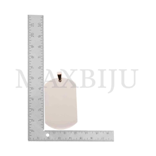 Stainless Steel Medal Pendant 30x50mm