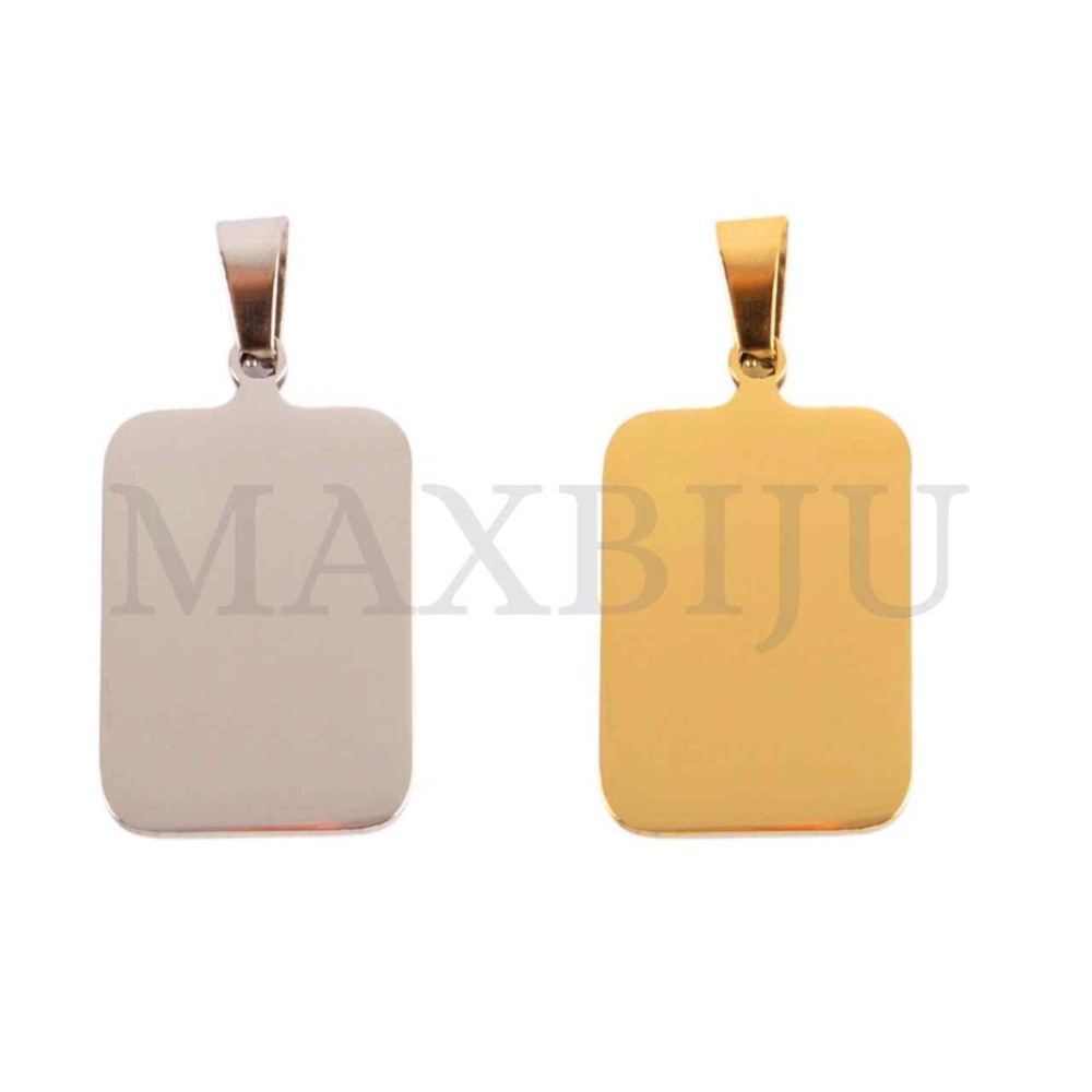 Stainless Steel Medal Pendant 17x28mm