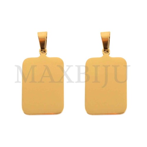 Stainless Steel Medal Pendant 17x28mm