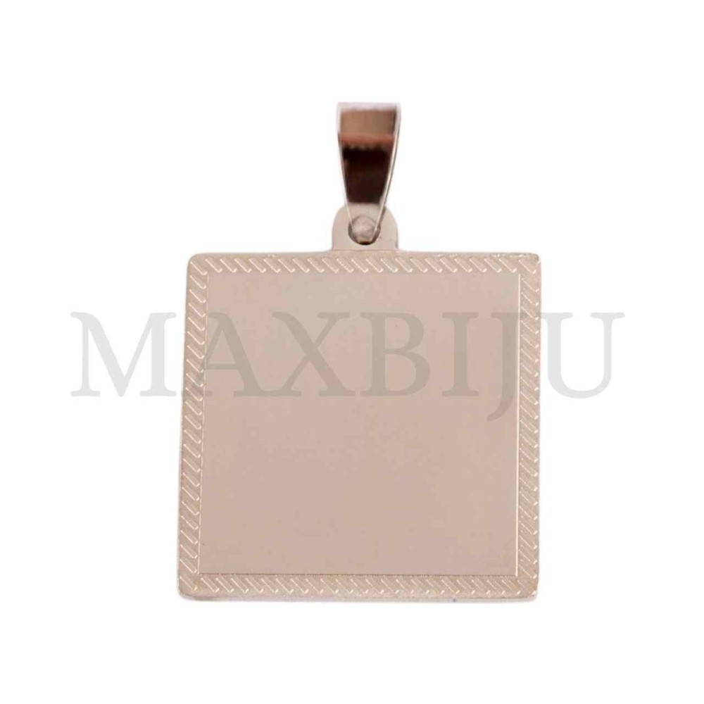 Stainless Steel Medal Pendant 25x25mm