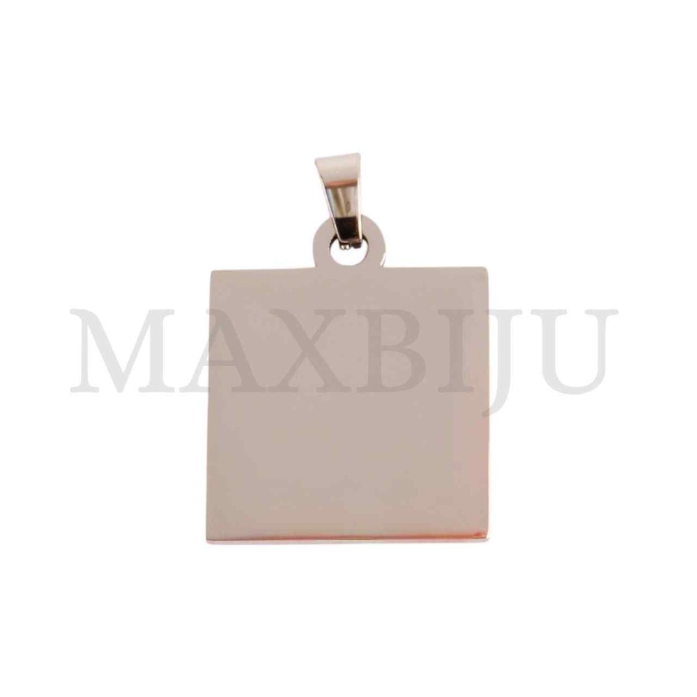 Stainless Steel Medal Pendant 24x24mm