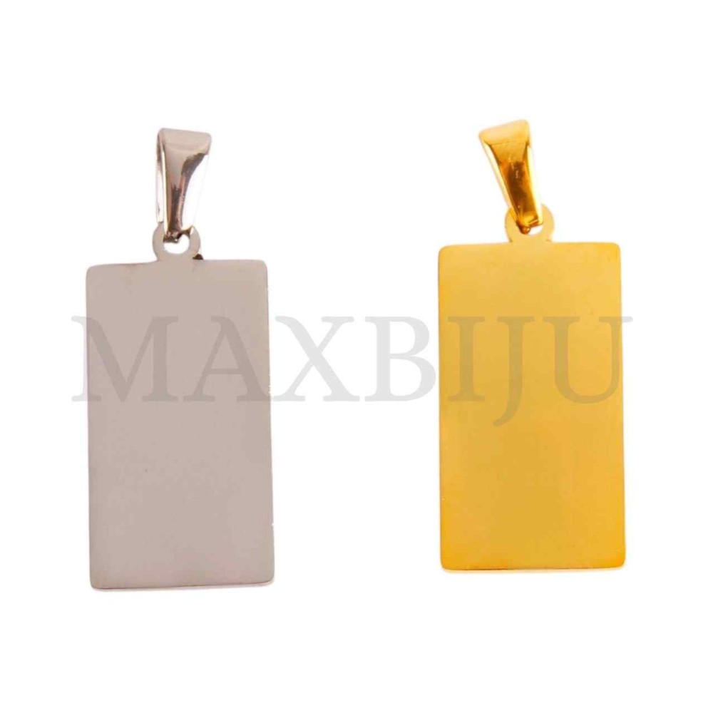 Stainless Steel Medal Pendant 11x20mm