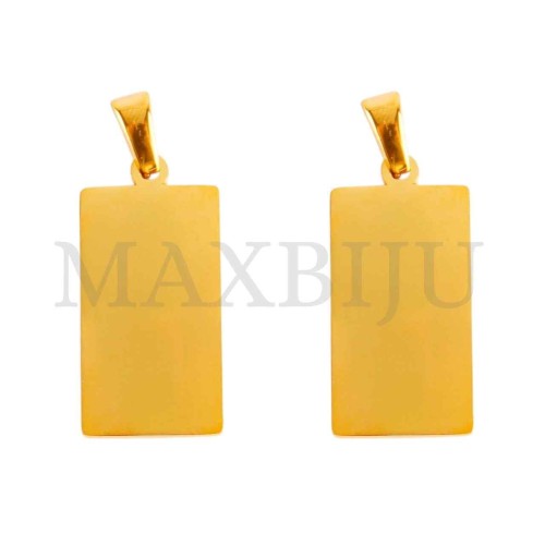 Stainless Steel Medal Pendant 11x20mm