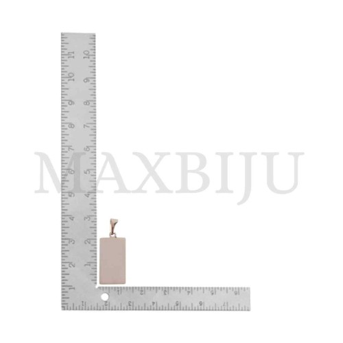 Stainless Steel Medal Pendant 11x20mm