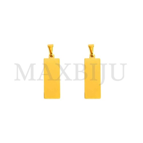 Stainless Steel Medal Pendant 8x21mm