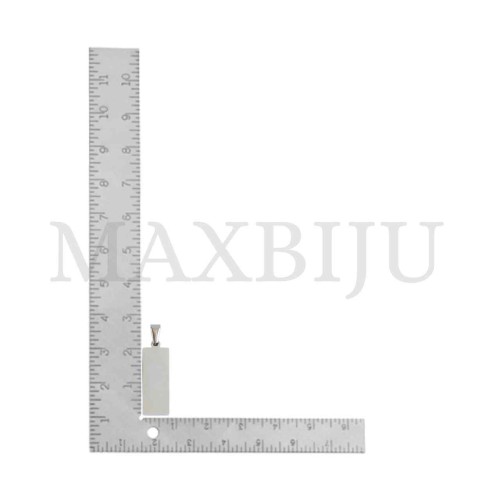 Stainless Steel Medal Pendant 8x21mm