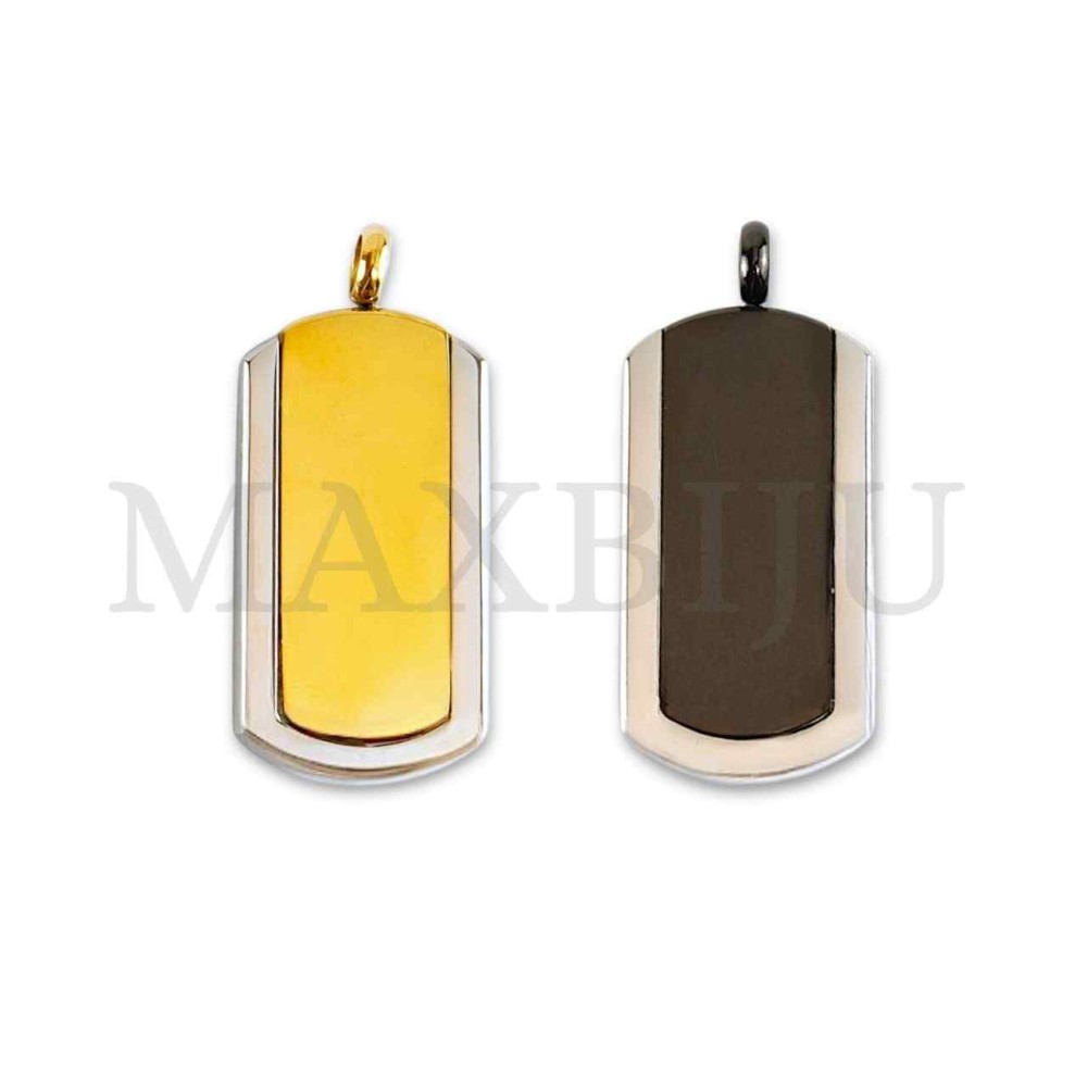 Stainless Steel Medal Pendant 17x32mm