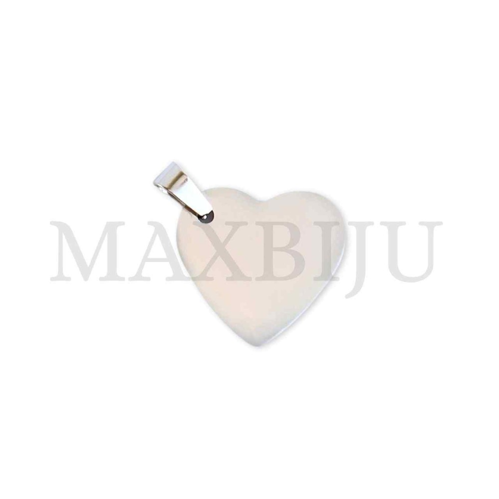 Stainless Steel Heart Medal Pendant 22x21mm