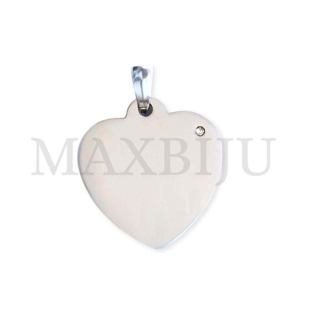 Stainless Steel Heart Medal Pendant 30x29mm