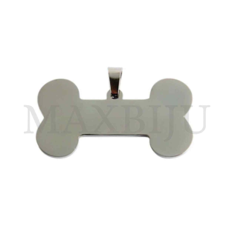 Stainless Steel Bone Medal Pendant 40x21mm