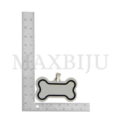 Stainless Steel Bone Medal Pendant 50x28mm