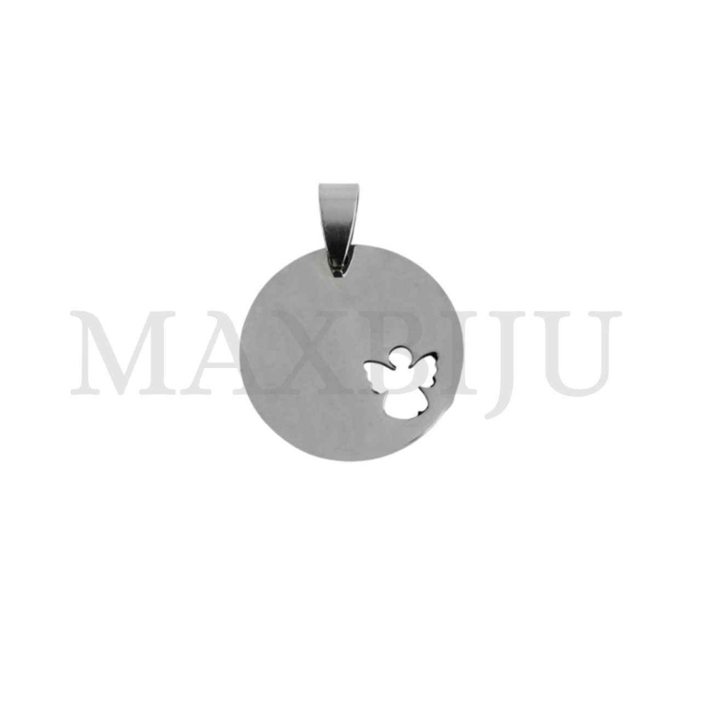 Stainless Steel Angel Medal Pendant (20mm)
