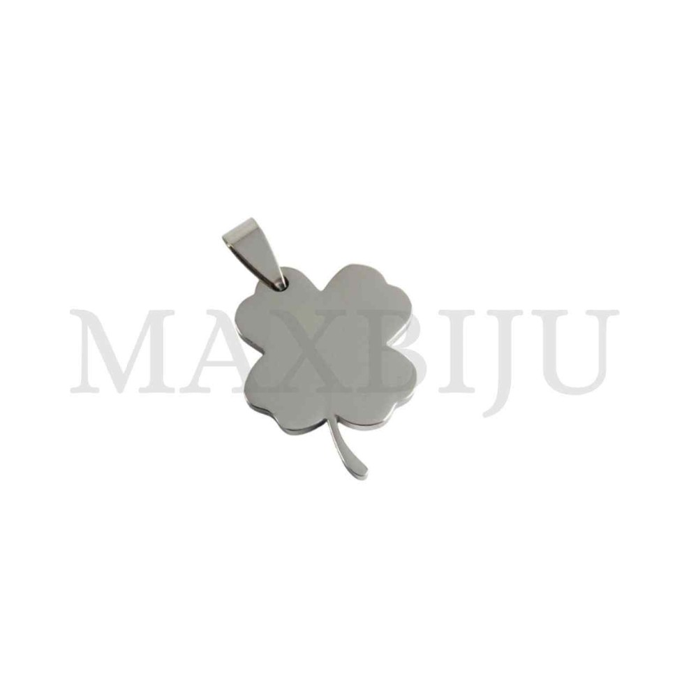 Stainless Steel Clover Medal Pendant 
22x32mm