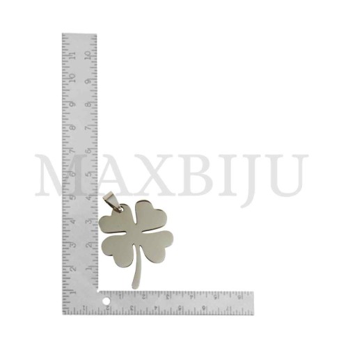 Stainless Steel Clover Medal Pendant 
30x40mm