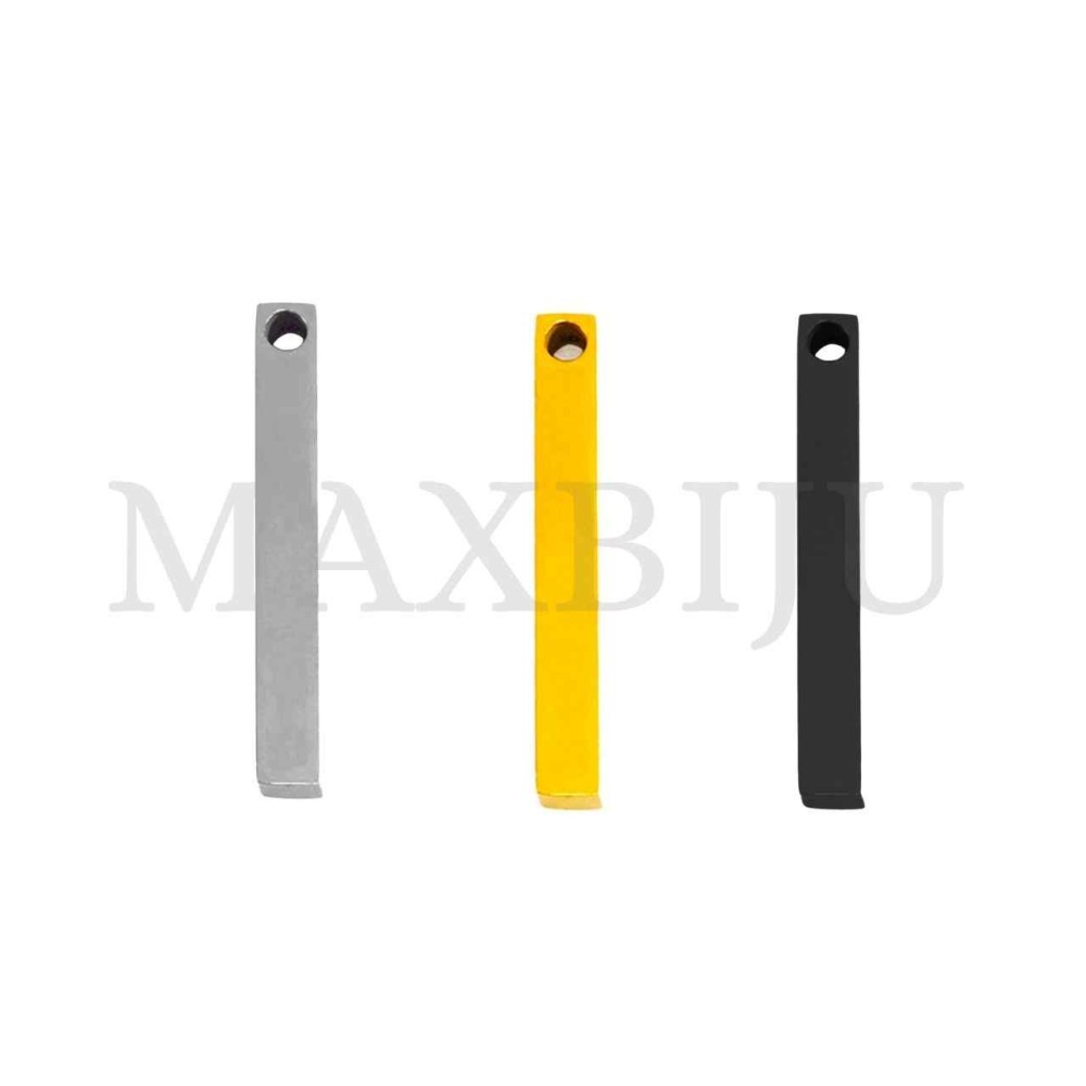 Stainless Steel Rectangle pendant 5x40mmm