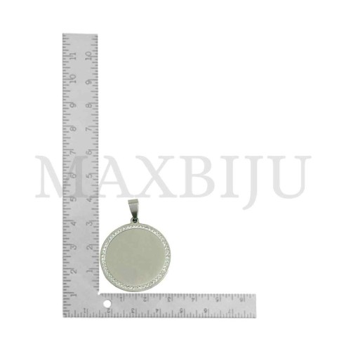 Stainless Steel Medal Pendant (30mm) 