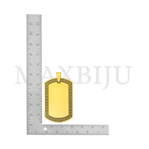 Stainless Steel Medal Pendant 30x45mm