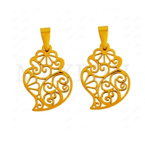 Stainless Steel Viana Heart Pendant 18x24mm