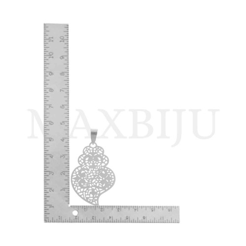 Stainless Steel Viana Heart Pendant 29x42mm