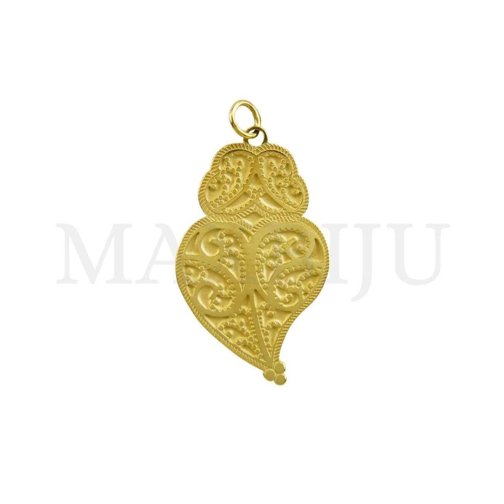 Stainless Steel Viana Heart Pendant 20x33mm