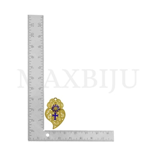 Stainless Steel Viana Heart Pendant 20x31mm