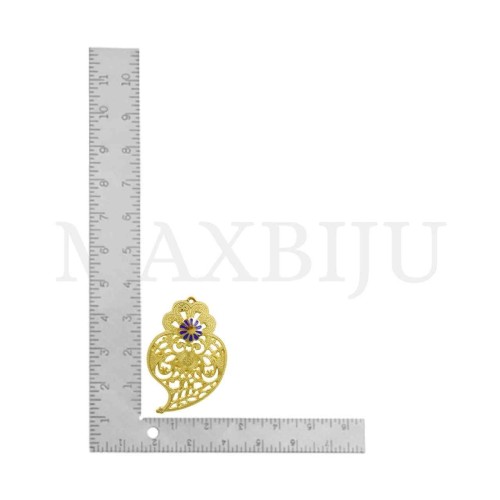 Stainless Steel Viana Heart Pendant 27x42mm