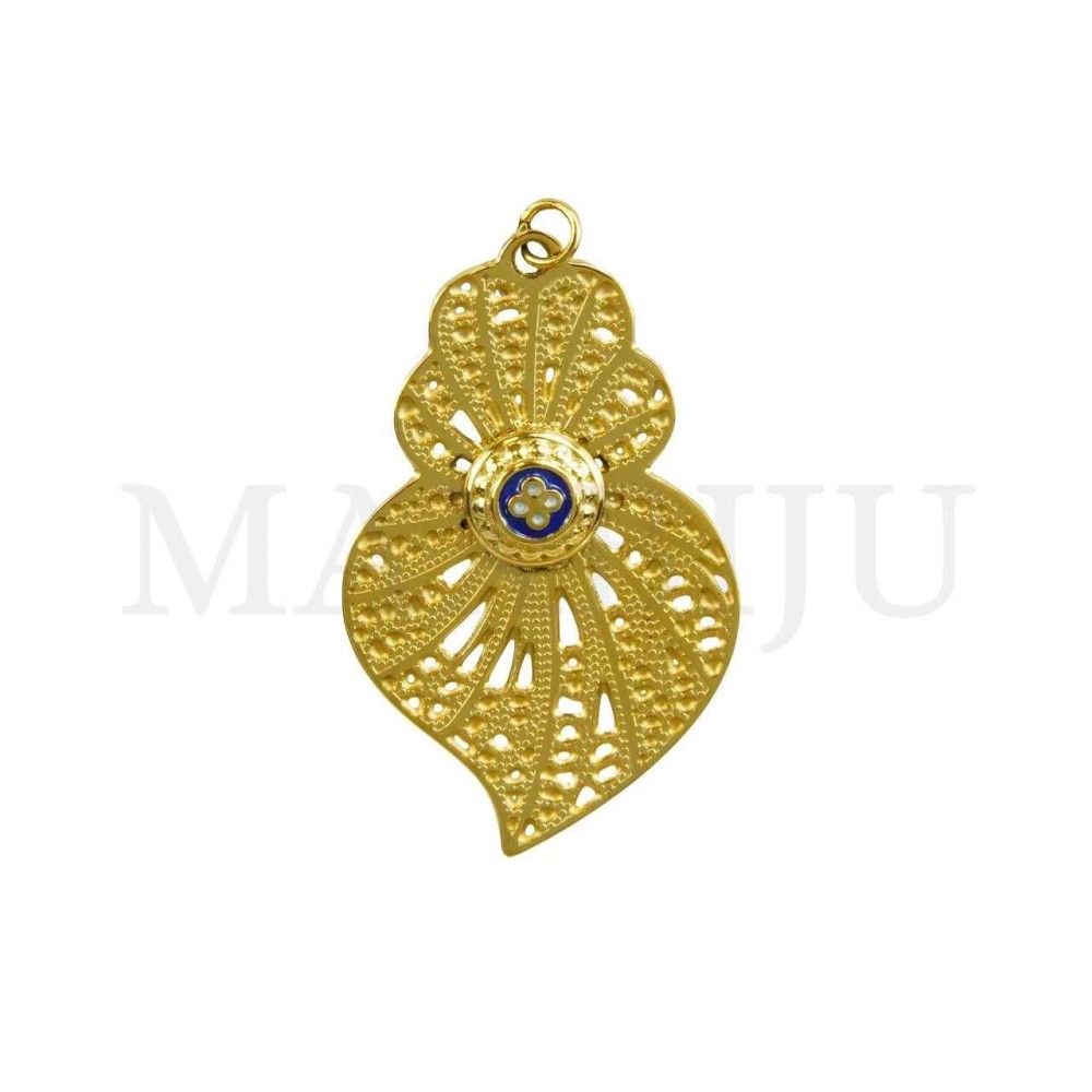 Stainless Steel Viana Heart Pendant 23x36mm