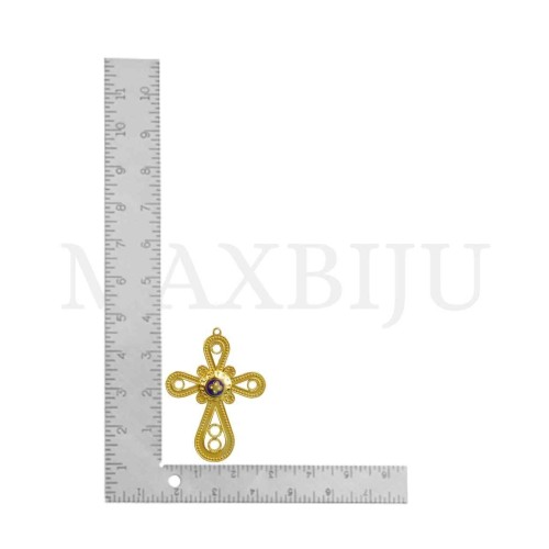Stainless Steel Cross Pendant (35mm)