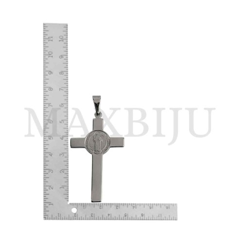 Stainless Steel Cross Pendant (55mm)