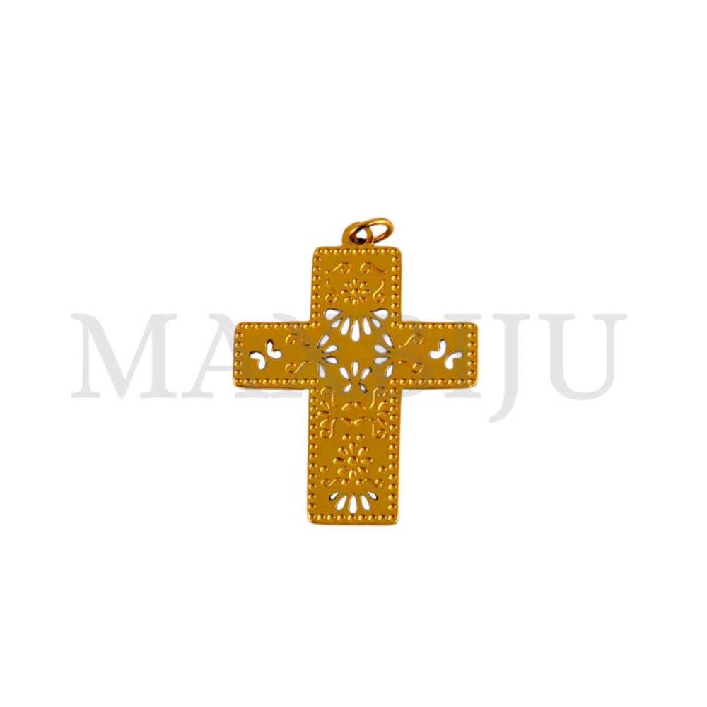 Stainless Steel Cross Pendant (27mm)