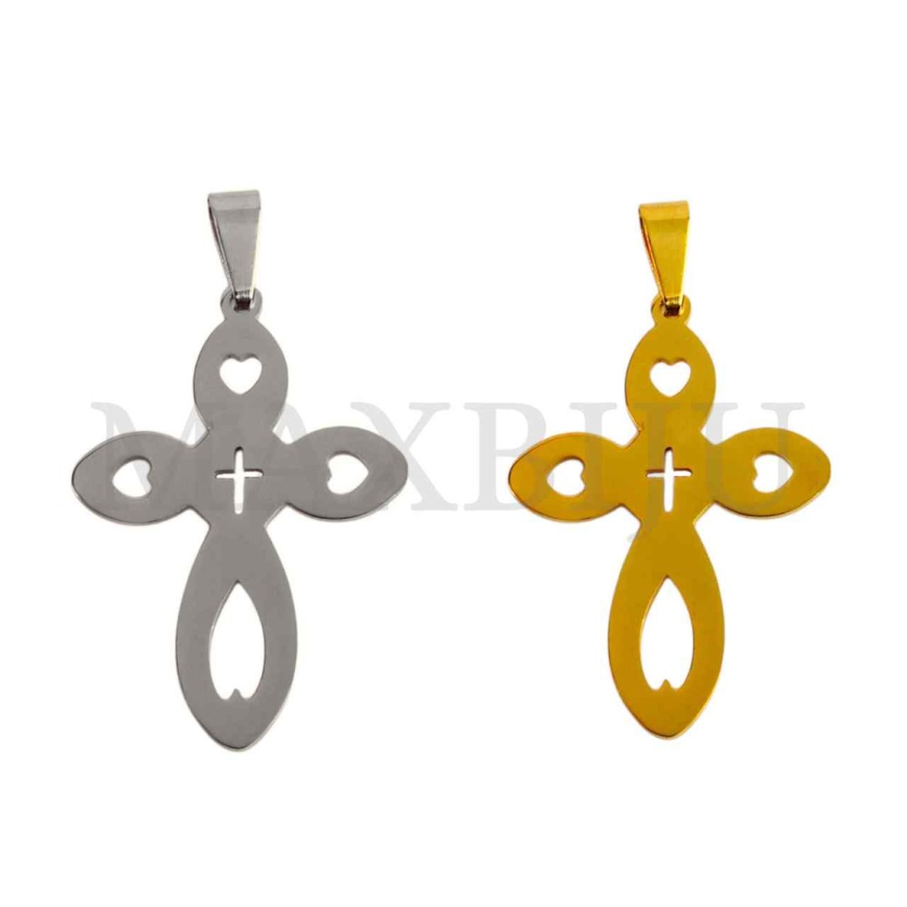 Stainless Steel Cross Pendant (33mm)