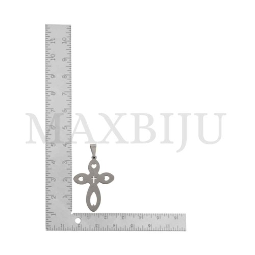 Stainless Steel Cross Pendant (33mm)