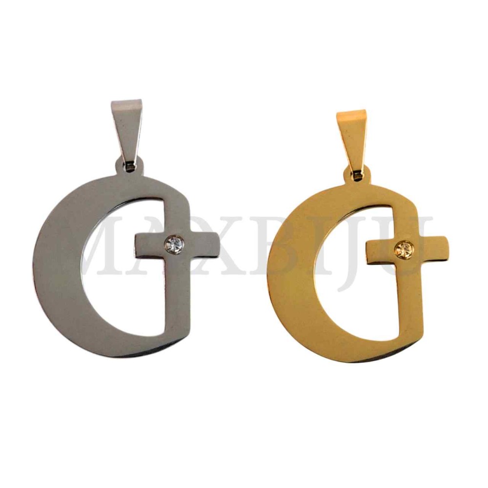 Stainless Steel Cross Medal Pendant (23mm)
